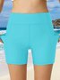 Simple Plain Pocket Stitching Bikini Bottom