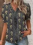 Lace Loose Casual Floral Blouse