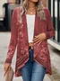 Others Loose Casual Knitted Kimono