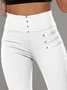 Regular Fit Plain Casual Pants