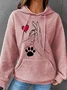 Women's Dog Spring/Fall Long Sleeve Casual Daily Hoodie