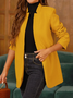 Women's Stand Collar Plain Coat