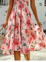 Chiffon Vacation Floral Dress