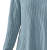 Women's Long Sleeve Summer Blue Plain Notched Daily Going Out Casual Knee Length H-Line Dress