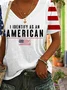 Women's Short Sleeve Tee T-shirt Summer Independence Day (Flag) V Neck Daily Going Out Casual Top White
