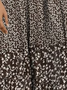 Women's Sleeveless Summer Floral Knitted Dress Crew Neck Daily Going Out Casual Midi A-Line Brown