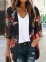 Women's Spring/Fall Outerwear Casual Floral Shawl Jacket