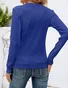 Women's Long Sleeve Blouse Spring/Fall Plain Crew Neck Daily Going Out Casual Top Apricot