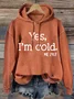 Women's Text Letters Spring/Fall Cotton-Blend Long Sleeve Casual Daily Hoodie