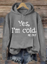 Women's Text Letters Spring/Fall Cotton-Blend Long Sleeve Casual Daily Hoodie