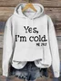 Women's Text Letters Spring/Fall Cotton-Blend Long Sleeve Casual Daily Hoodie