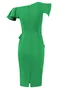 Women's Short Sleeve Summer Plain Ruched Dress One Shoulder Cocktail Going Out Urban Midi H-Line