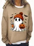 Cute ghost Halloween Casual Sweatshirt