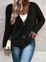 Women's Casual Winter Plain Wool/Knitting Cardigan