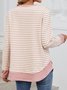 Loose Casual Knitted Crew Neck Sweatshirt