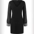 Women's Long Sleeve Spring/Fall Plain Jersey Dress V Neck Daily Going Out Casual Midi H-Line