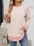 Loose Casual Knitted Crew Neck Sweatshirt