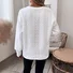 Women's V Neck Plain Casual Spring/Fall Long Sleeve Sweatshirt