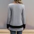 Women's Long Sleeve Blouse Spring/Fall Contrast Stitching V Neck Daily Going Out Casual Top