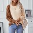 Women's Spring/Fall Color Block Casual Long Sleeve Crew Neck Wool/Knitting Sweater