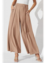 Women's H-Line Straight Pants Daily Going Out Pants Casual Knot Front Plain Spring/Fall Pants