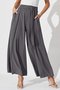 Women's H-Line Straight Pants Daily Going Out Pants Casual Knot Front Plain Spring/Fall Pants