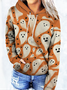 Women's Hoodie Halloween Casual Spring/Fall Long Sleeve Sweatshirt