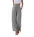 Women's Elastic Waist H-Line Straight Pants Daily Going Out Pants Casual Plain Spring/Fall Pants