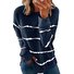 Women's Hoodie Striped Casual Spring/Fall Long Sleeve Sweatshirt