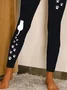 Women's H-Line Slim Fit Pants Daily Going Out Pants Vintage Jersey Animal All Season Pants