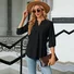 Women's Half Sleeve Shirt Summer Plain V Neck Balloon Sleeve Daily Going Out Casual Top