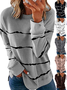 Women's Hoodie Striped Casual Spring/Fall Long Sleeve Sweatshirt