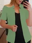 Women's Summer Outerwear Urban Plain Shawl Blazer