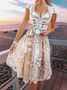 Sweet Oktoberfest Dirndl Lace Weaving Dress Cosplay Costume