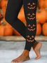 Women's Casual Halloween Jersey All Season Long Leggings