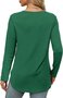 Women's Long Sleeve Tee T-shirt Spring/Fall Plain Crew Neck Daily Going Out Casual Top