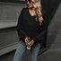 Women's Long Sleeve Tee T-shirt Spring/Fall Plain V Neck Daily Going Out Casual Top