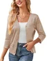 Women's Casual Spring/Fall Plain Cardigan