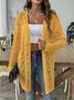 Women's Casual Spring/Fall Plain Wool/Knitting Cardigan