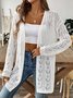 Women's Casual Spring/Fall Plain Wool/Knitting Cardigan