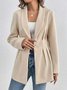 Women's Spring/Fall Outerwear Casual Plain Long Sleeve Lapel Collar Mid-long Blazer