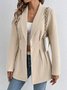 Women's Spring/Fall Outerwear Casual Plain Long Sleeve Lapel Collar Mid-long Blazer