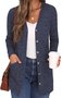 Women's Casual Spring/Fall Plain Cardigan