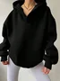 Women's Plain Spring/Fall Long Sleeve Casual Daily Hoodie