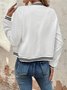 Women's Spring/Fall Outerwear Casual Zipper Plain Long Sleeve Crew Neck Jacket