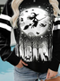 Women's Crew Neck Halloween Casual Spring/Fall Long Sleeve Sweatshirt