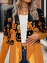 Women's Spring/Fall Outerwear Casual Halloween Jersey Shawl Jacket