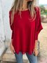 Women's Spring/Fall Plain Casual Long Sleeve Crew Neck Wool/Knitting Sweater