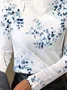 Women's Long Sleeve Blouse Spring/Fall Leaf Daily Going Out Casual Top