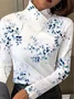 Women's Long Sleeve Blouse Spring/Fall Leaf Daily Going Out Casual Top